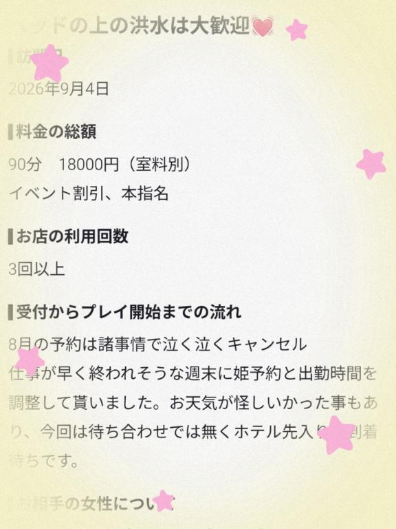 【お礼写メ日記】