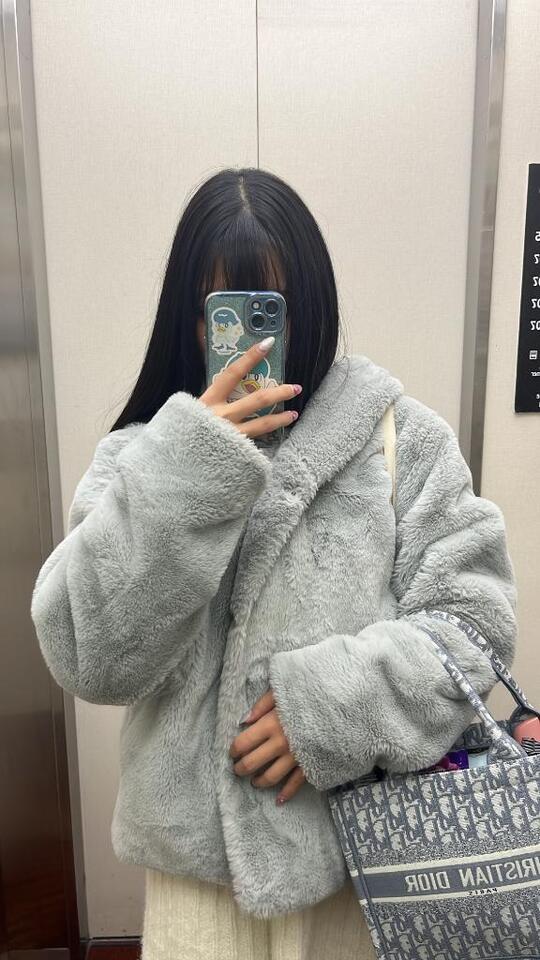 今日は寒いからもこもこ🫧