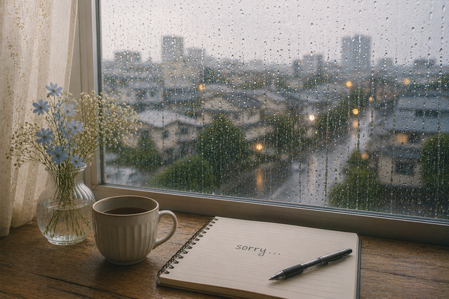 すみません🌧️