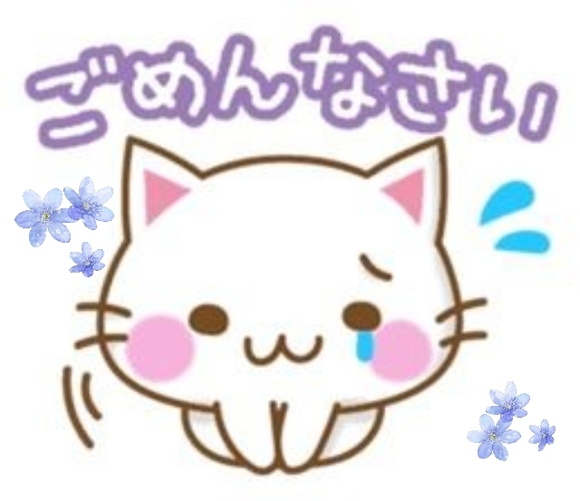 申し訳ございません