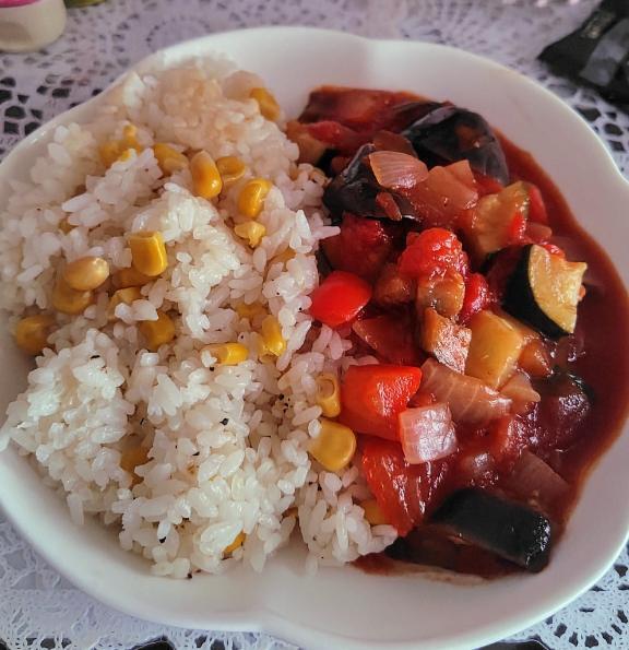 とうもろこしご飯とラタトゥイユ｜写メ日記｜岩崎｜鶯谷 人妻デリヘル 熟女デリヘル倶楽部