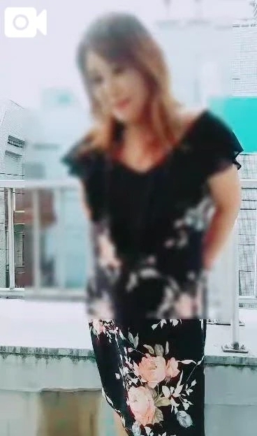 バルコニーで