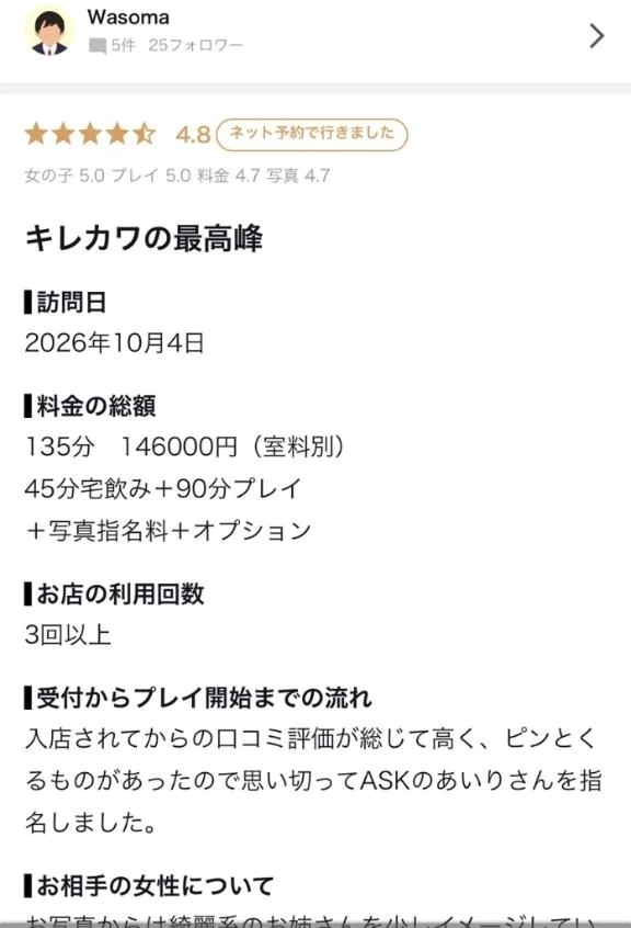 【お礼写メ日記】Wasoma様｜写メ日記｜都築あいり｜六本木・麻布・赤坂 高級デリヘル MIRAI TOKYO 六本木店