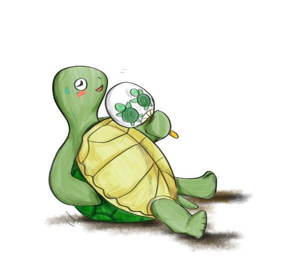 暑い日には、のんびりがいちばん🐢☀️