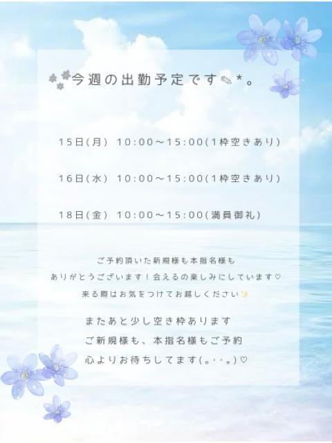 出勤予定です.*･ﾟ