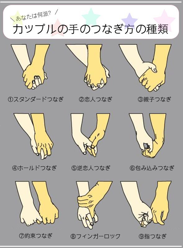 恋人との手つなぎ💕