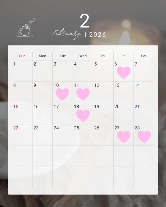 2月後半スケジュール🧶