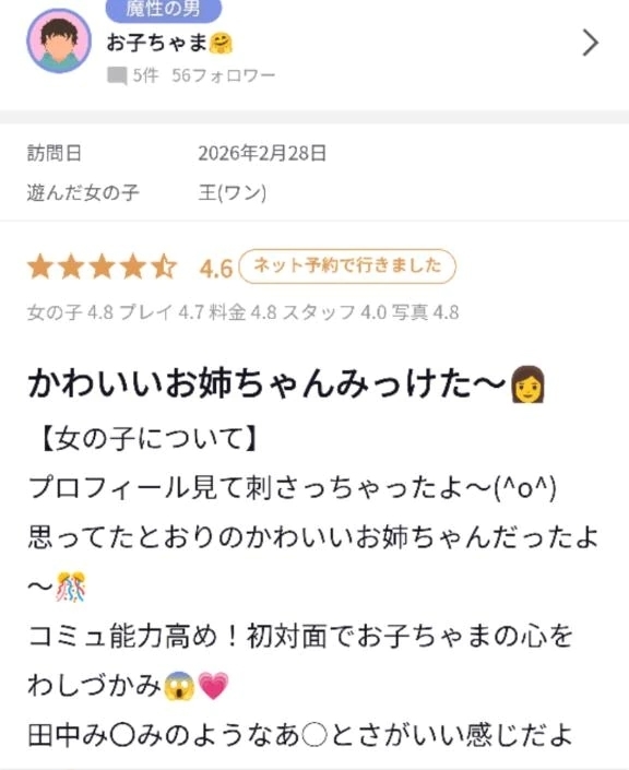 【お礼写メ日記】