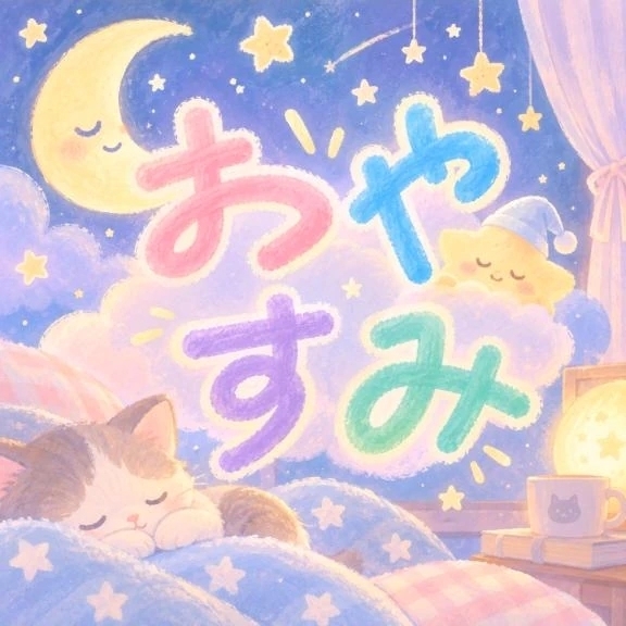 今日も一日ありがとう✨おやすみなさい💤