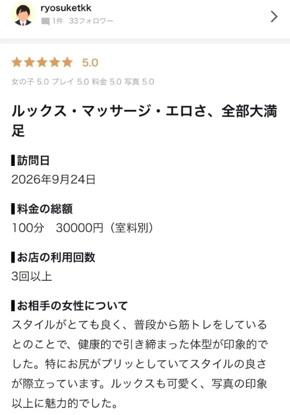 【お礼写メ日記】｜写メ日記｜里美ゆうり｜品川・五反田 出張エステ アロマファンタジー高輪