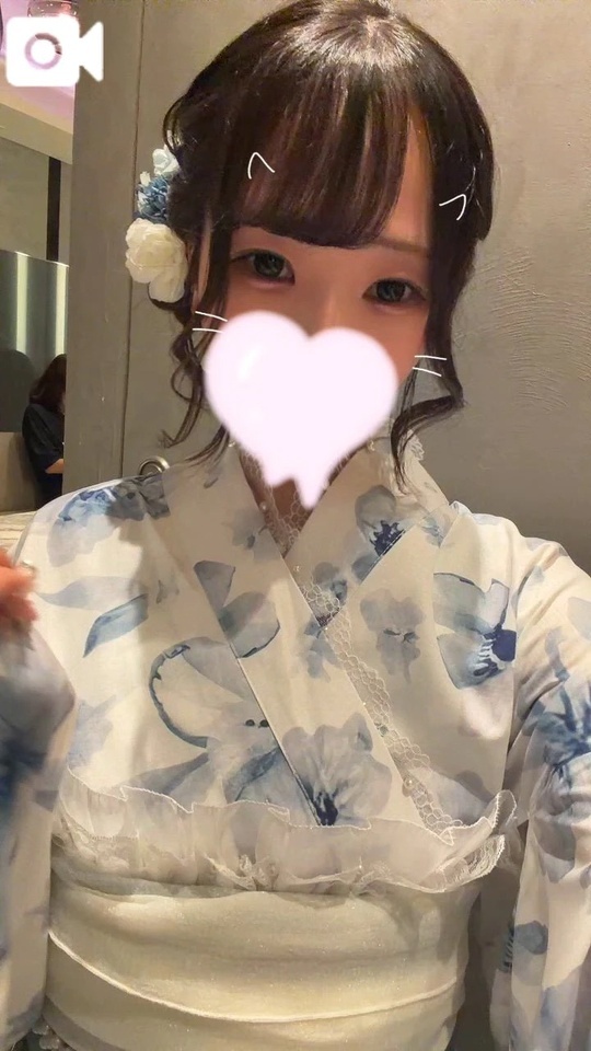 💞今年初の浴衣👘♡