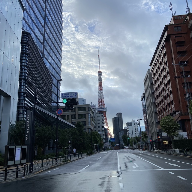 散歩中